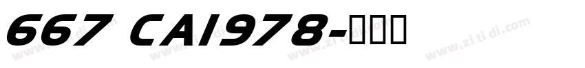 667 CAI978字体转换